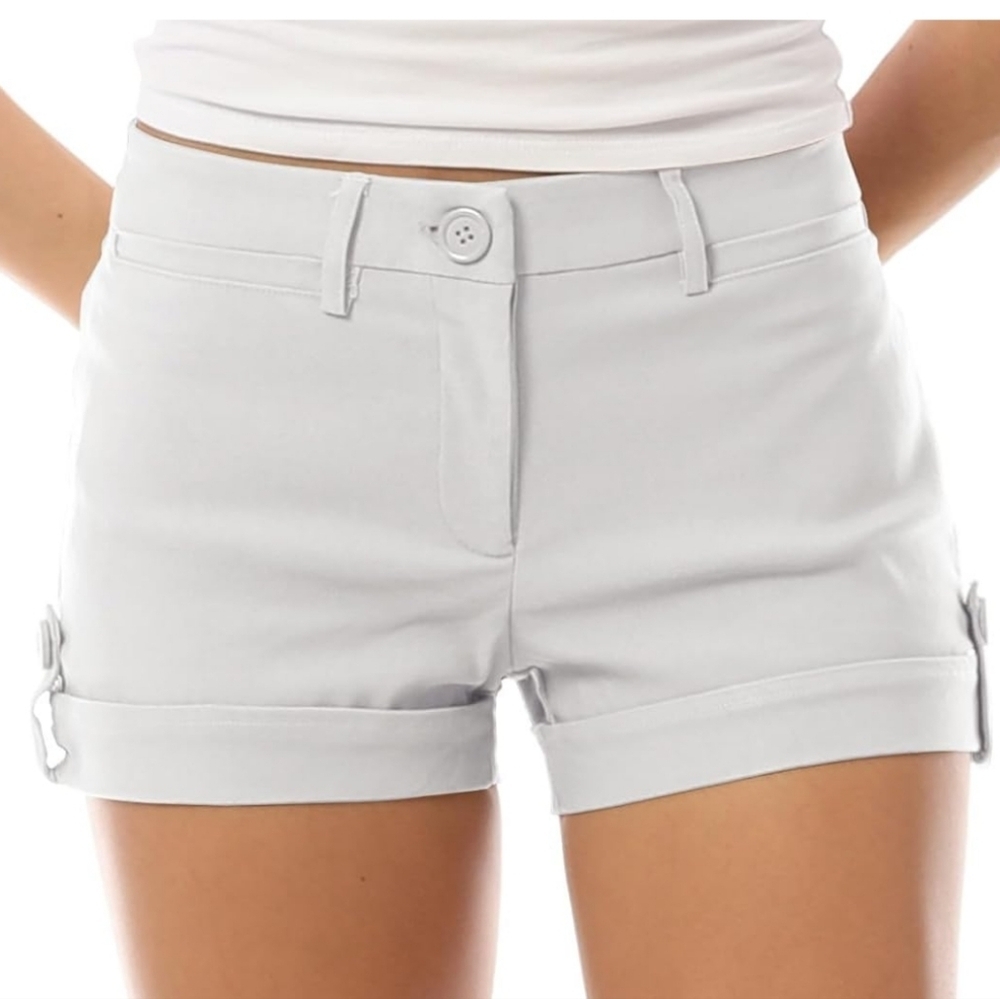 Design by Olivia Women's Body Enhancing Comfort Modern City Cuffed Short XS